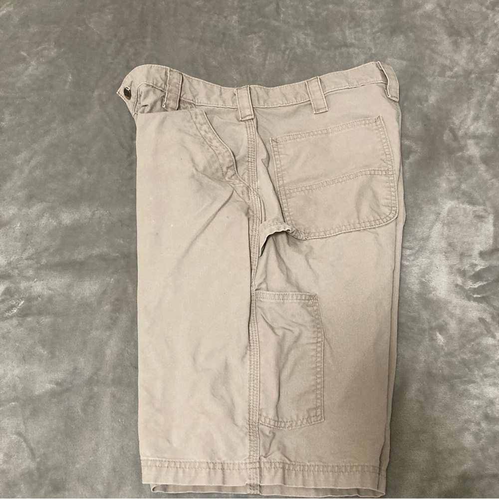 Carhartt Loose Fit Men's Tan Work Cargo Shorts Size 34 - Picture 11 of 16